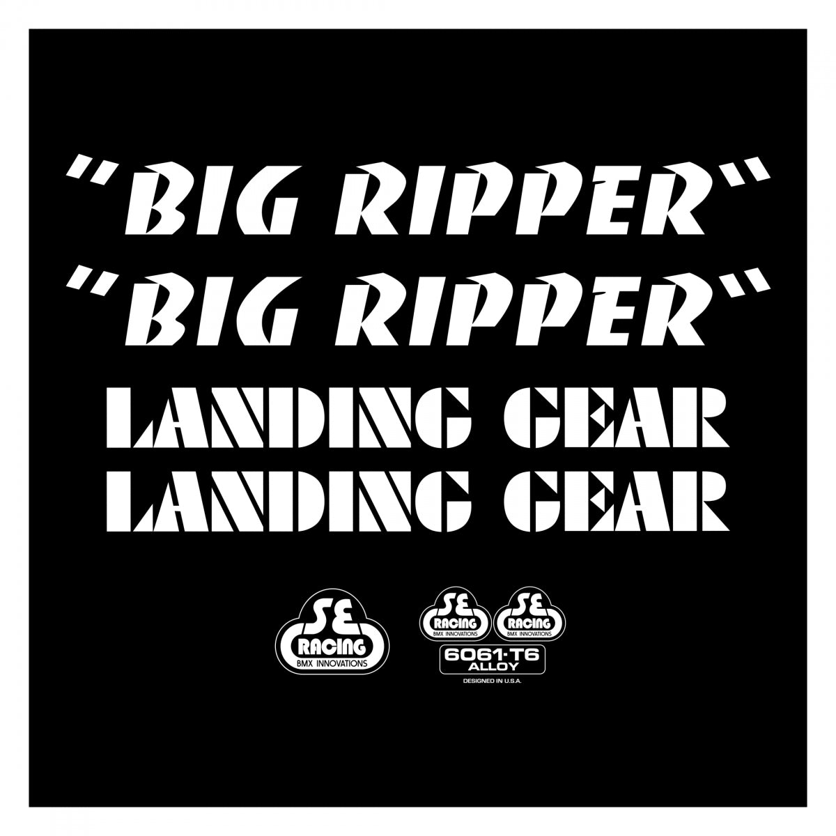 SE BIKES DECAL SE BIKES SET BIG RIPPER WH - SE BIKES