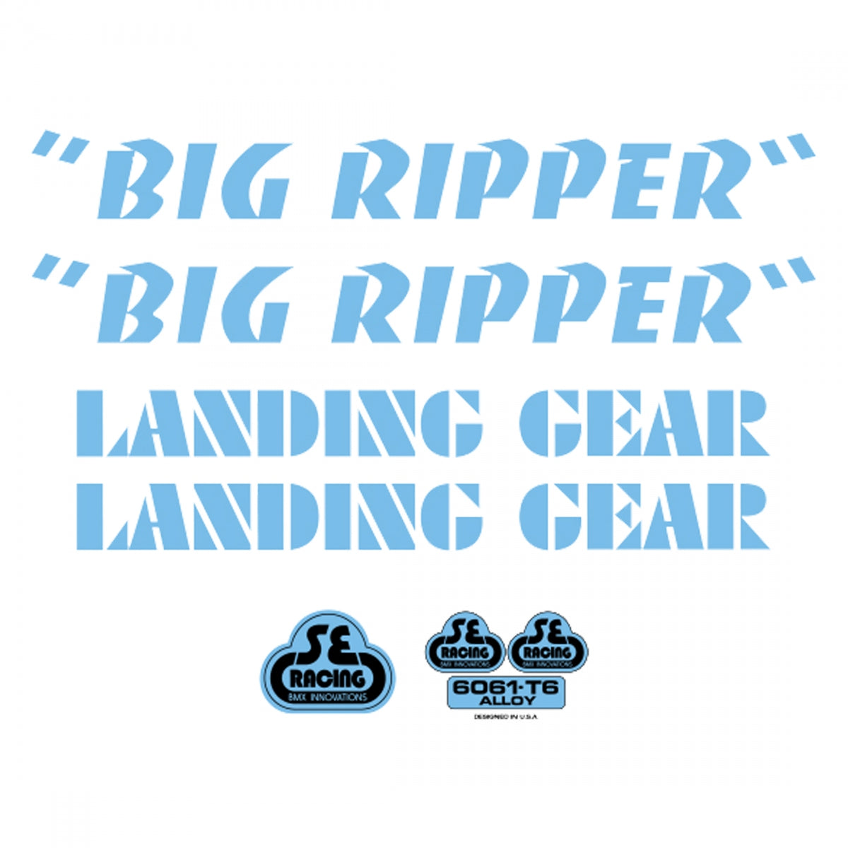 SE BIKES DECAL SE BIKES SET BIG RIPPER BU - SE BIKES