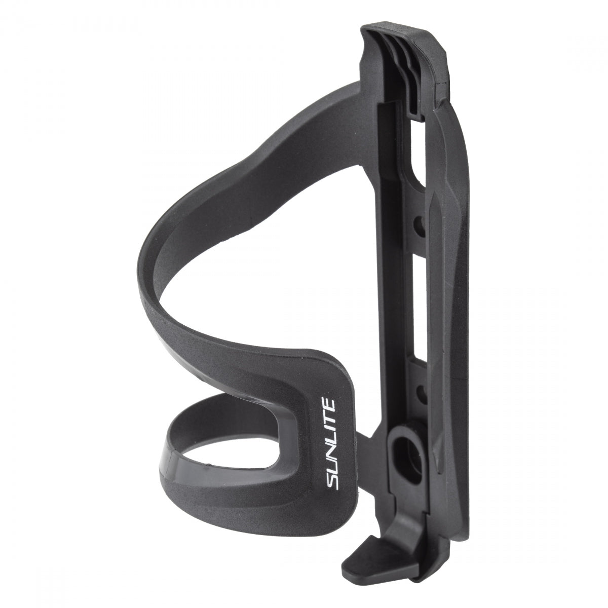 SUNLITE BOTTLE CAGE SUNLT FLIPPER UNIVERSAL SIDE LOAD BK - SUNLITE