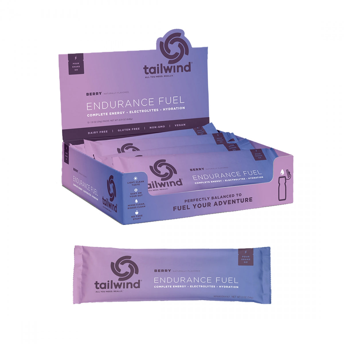 TAILWIND NUTRITION FOOD TAILWIND ENDURANCE FUEL BERearY BXof12 SS - TAILWIND NUTRITION