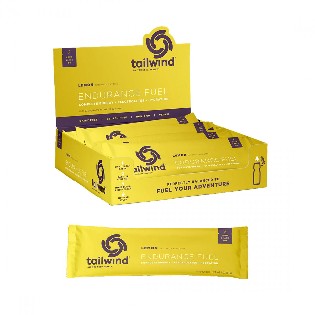 TAILWIND NUTRITION FOOD TAILWIND ENDURANCE FUEL LEMON BXof12 SS - TAILWIND NUTRITION