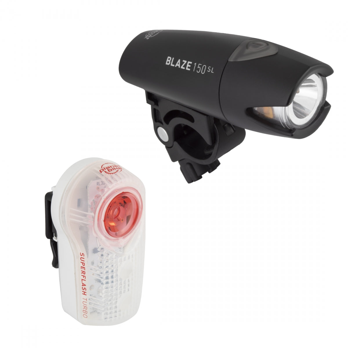 PLANET BIKE LIGHT PB COMBO BLAZE 150SL/SUPERFLASH TURBO F&R - PLANET BIKE