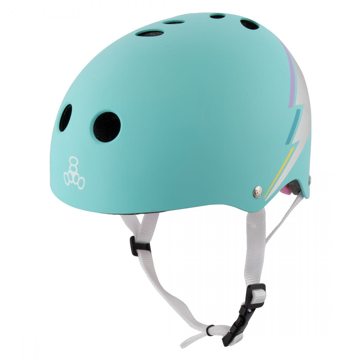 TRIPLE EIGHT HELMET TRIPLE8 THE CERT SWEATSAVER LG-XL TEAL HOLOGRAM - TRIPLE EIGHT