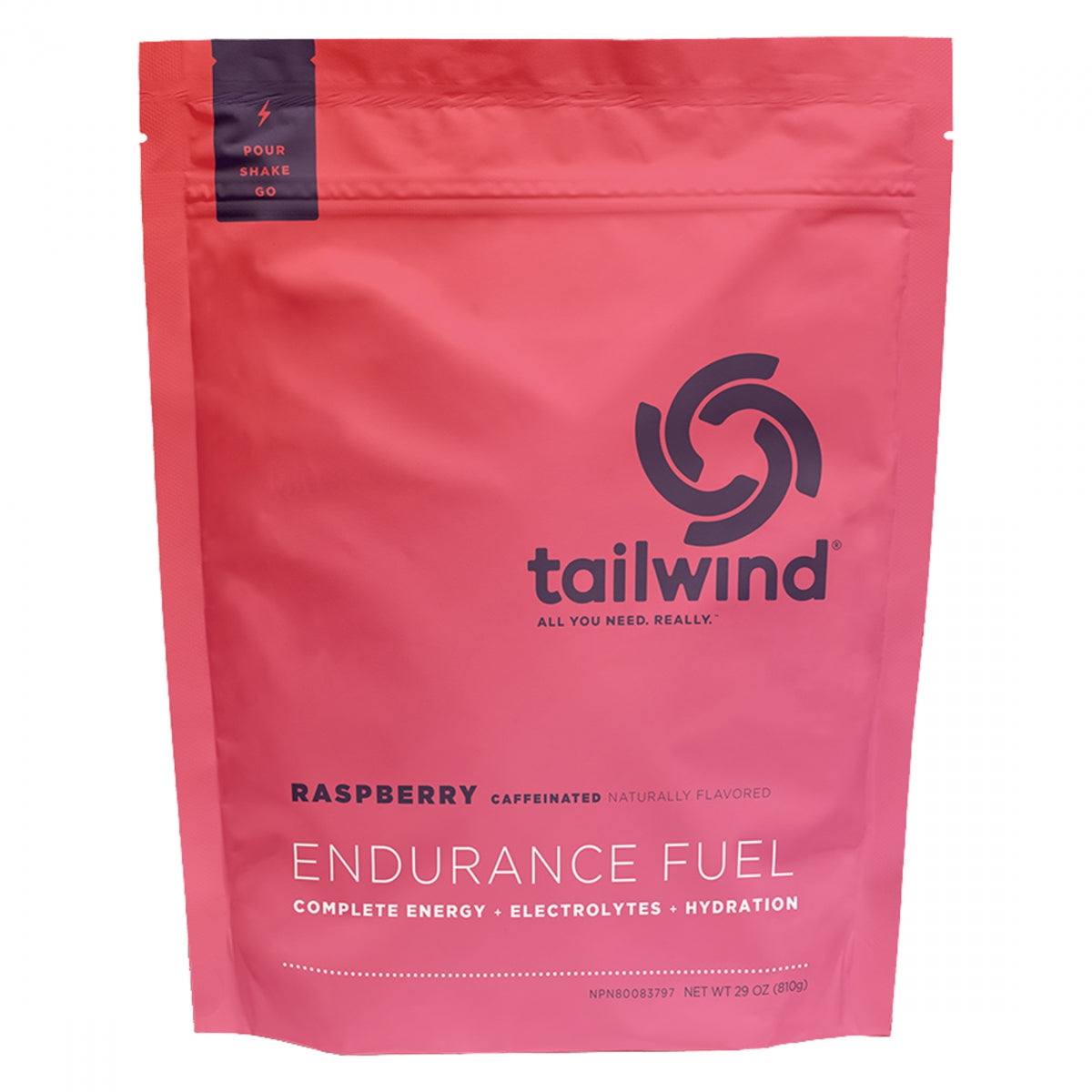 TAILWIND NUTRITION FOOD TAILWIND ENDURANCE FUEL CAFFEINE RASPBERearY BUZZ 29OZ BG - TAILWIND NUTRITION