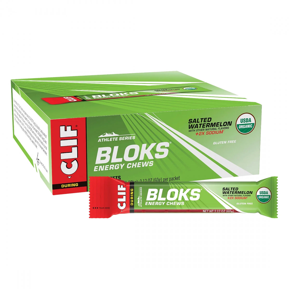 CLIFBAR FOOD CLF BLOK SALTED WATERMELON BXof18 - CLIFBAR