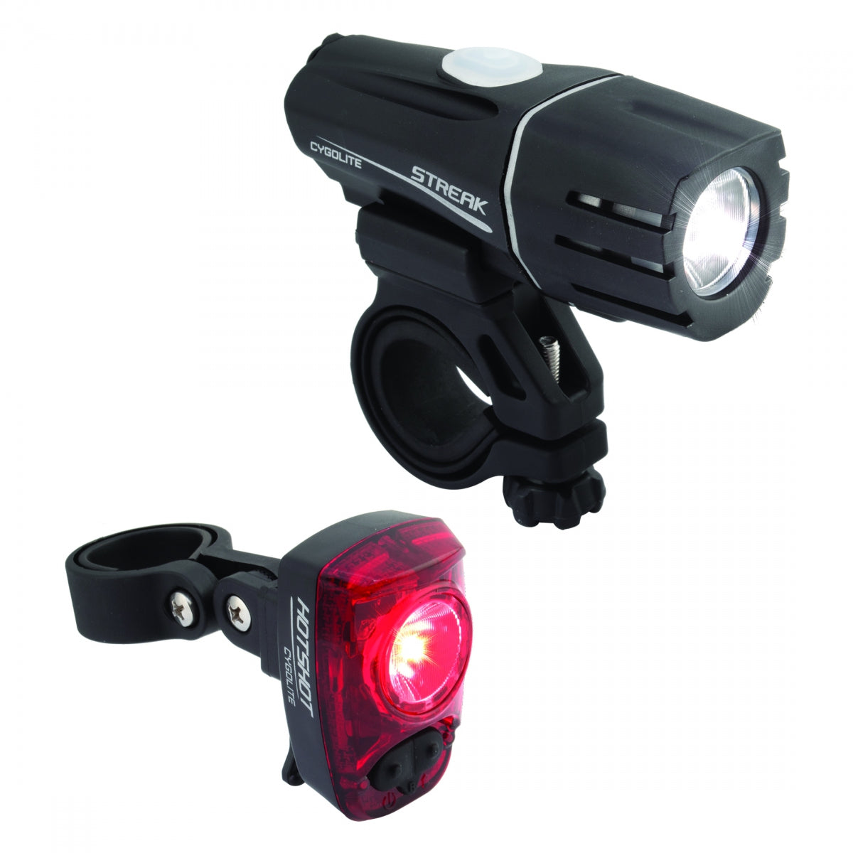 CYGOLITE LIGHT CYGO COMBO STREAK 600/HOTSHOT 120 USB BK/RD - CYGOLITE