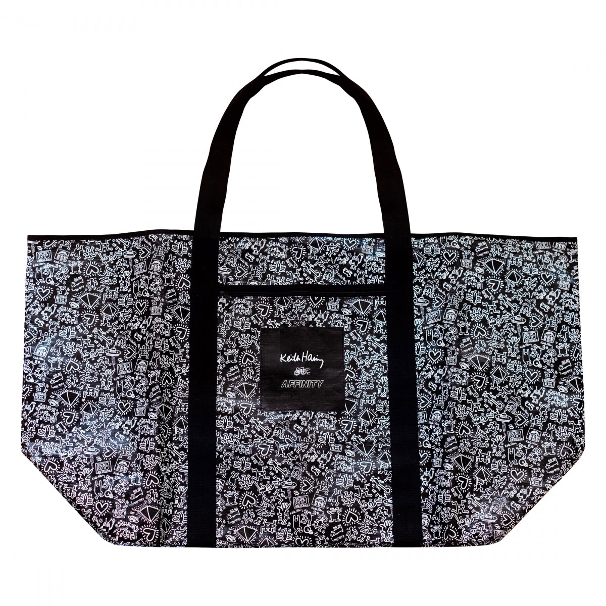 AFFINITY BAG AFFINITY TOTE KEITH HARING XXL BK/WH 40in - AFFINITY