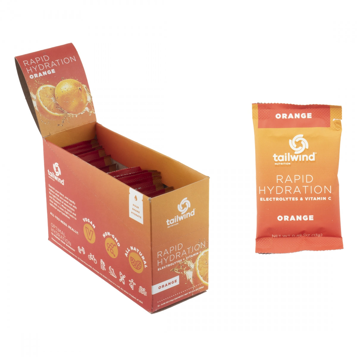 TAILWIND NUTRITION FOOD TAILWIND RAPID HYDRATION ORANGE BXof12 SB - TAILWIND NUTRITION
