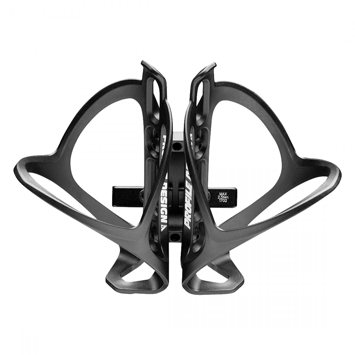 PROFILE DESIGN BOTTLE CAGE PROFILE Rear MOUNT RM-P2 w/DUAL CAGES BK - PROFILE DESIGN