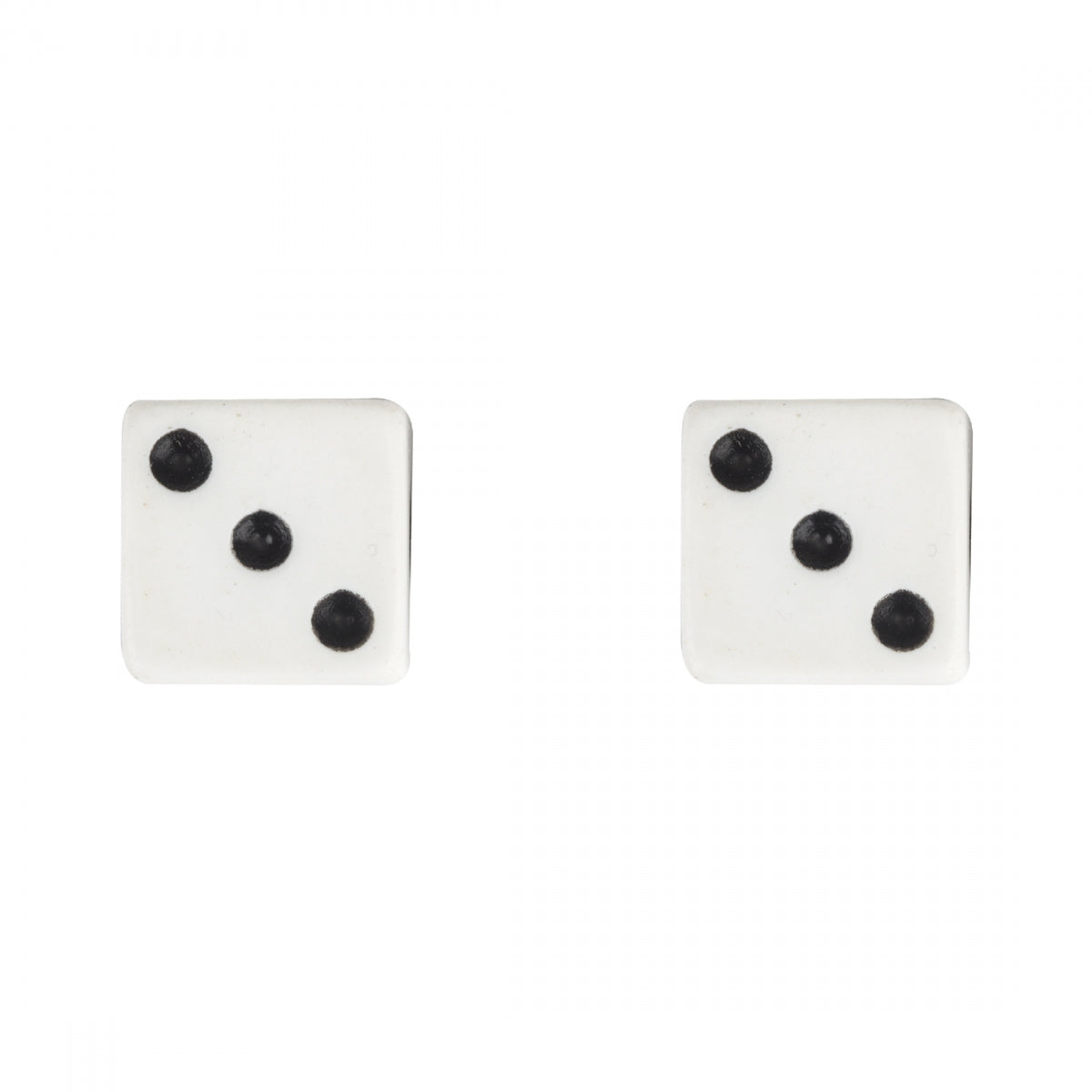TRIK TOPZ VALVE CAPS TRIKTOPZ DICE-WHT 1pr/PK - TRIK TOPZ