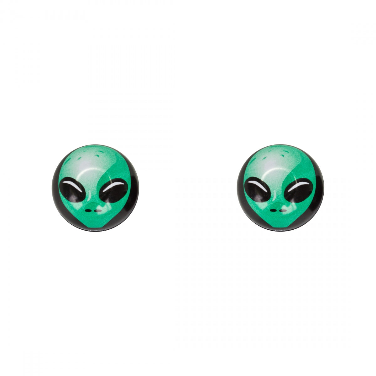 TRIK TOPZ VALVE CAPS TRIKTOPZ ALIEN GN 1pr/PK - TRIK TOPZ