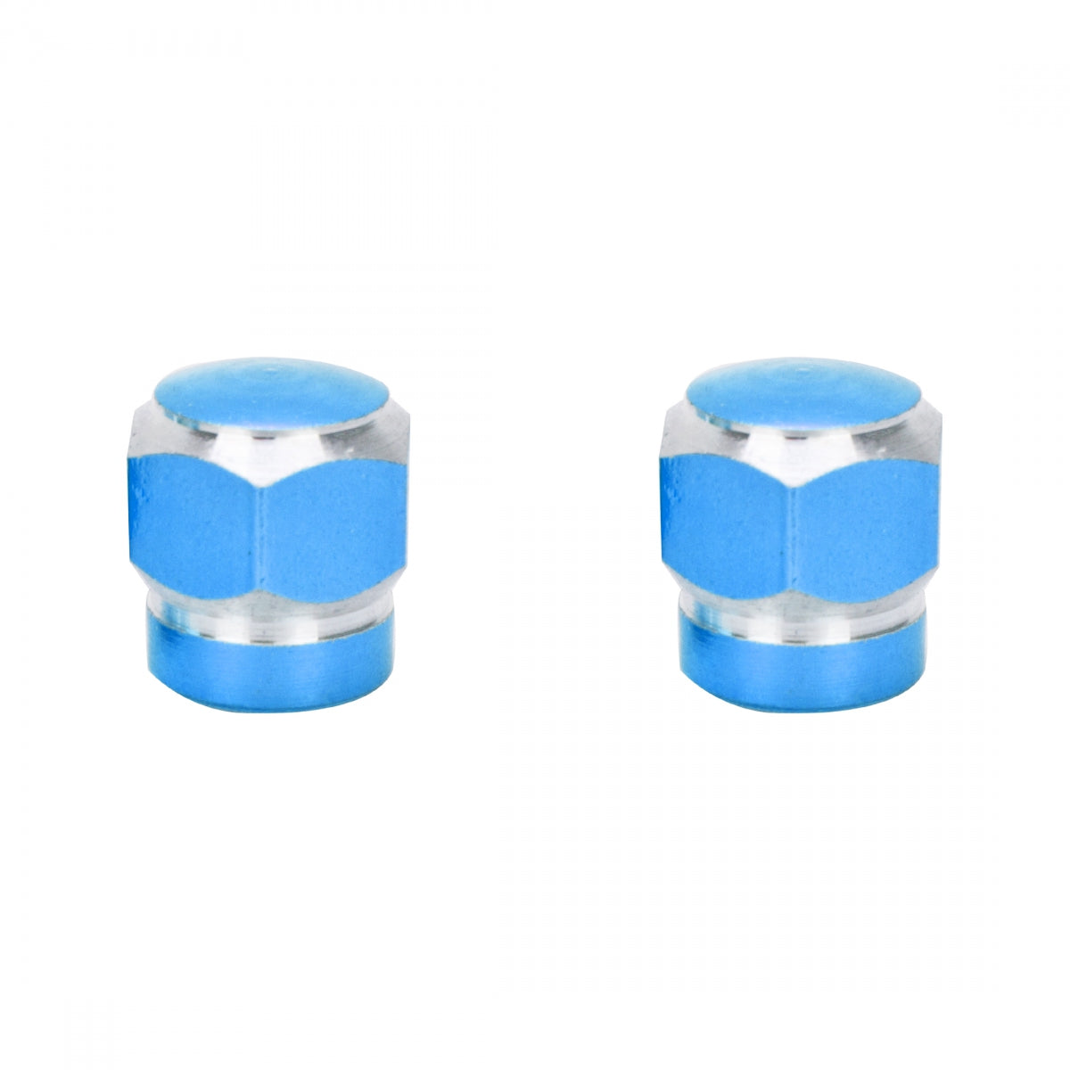TRIK TOPZ VALVE CAPS TRIKTOPZ HEX 2-TONE BU 1pr/PK - TRIK TOPZ