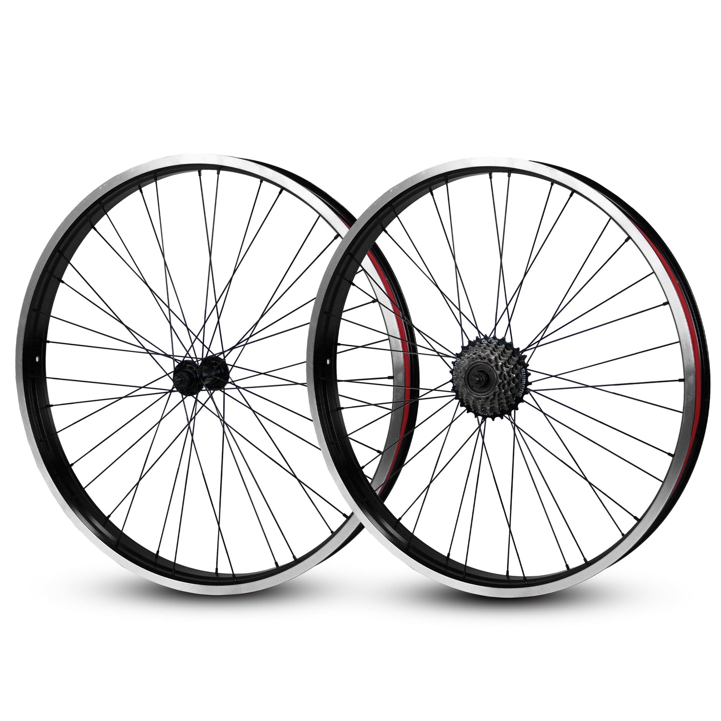 26"x57mm 7s Wheelset - Multi Colors available at 5150bmx.com