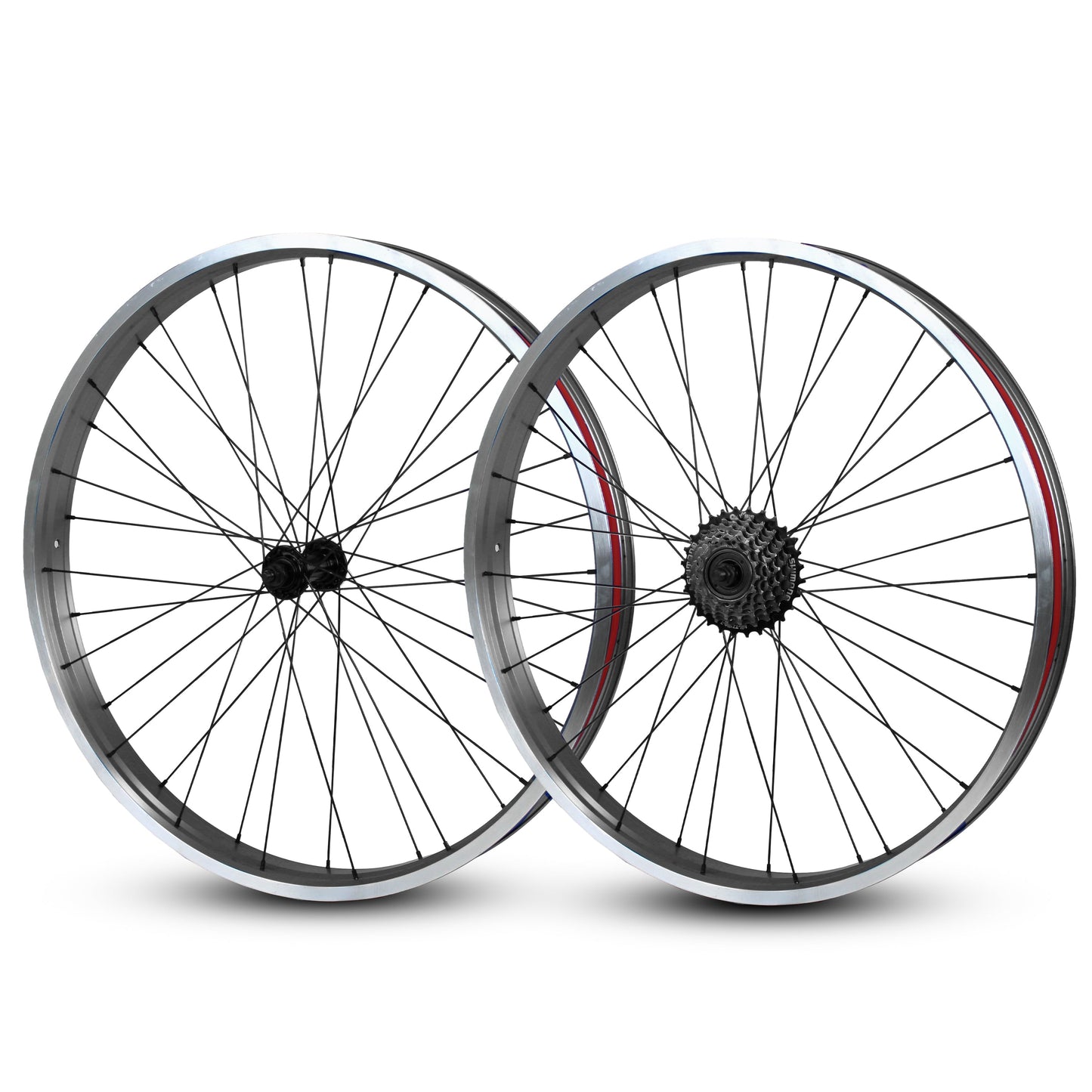 26"x57mm 7s Wheelset - Multi Colors available at 5150bmx.com