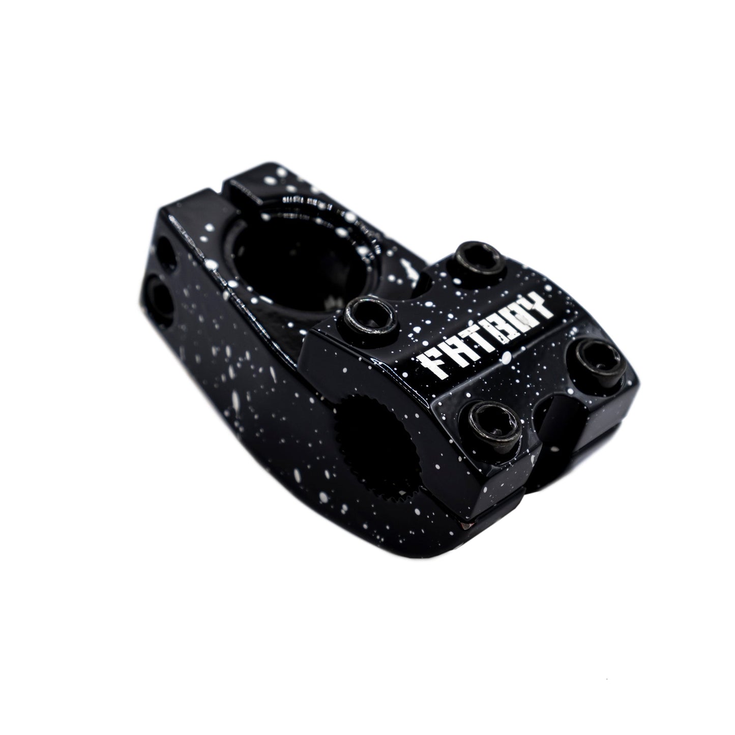 Fatboy Stem-Black White Splater available at 5150bmx.com