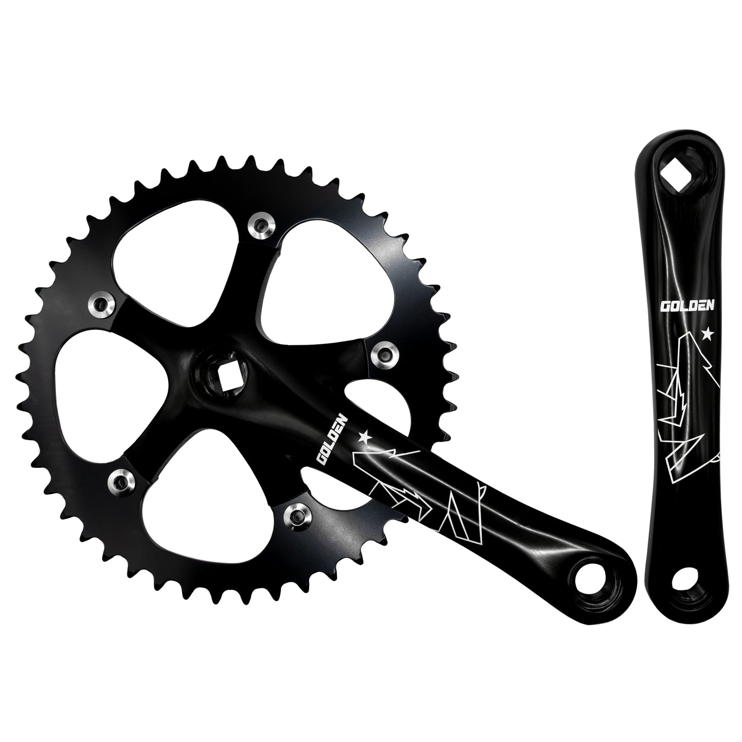 Crankset - Golden Fixie 46T available at 5150bmx.com