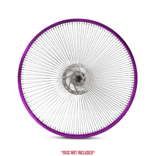 29" Disc Wheelset - Purple Rain 144(Silver Spoke) available at 5150bmx.com