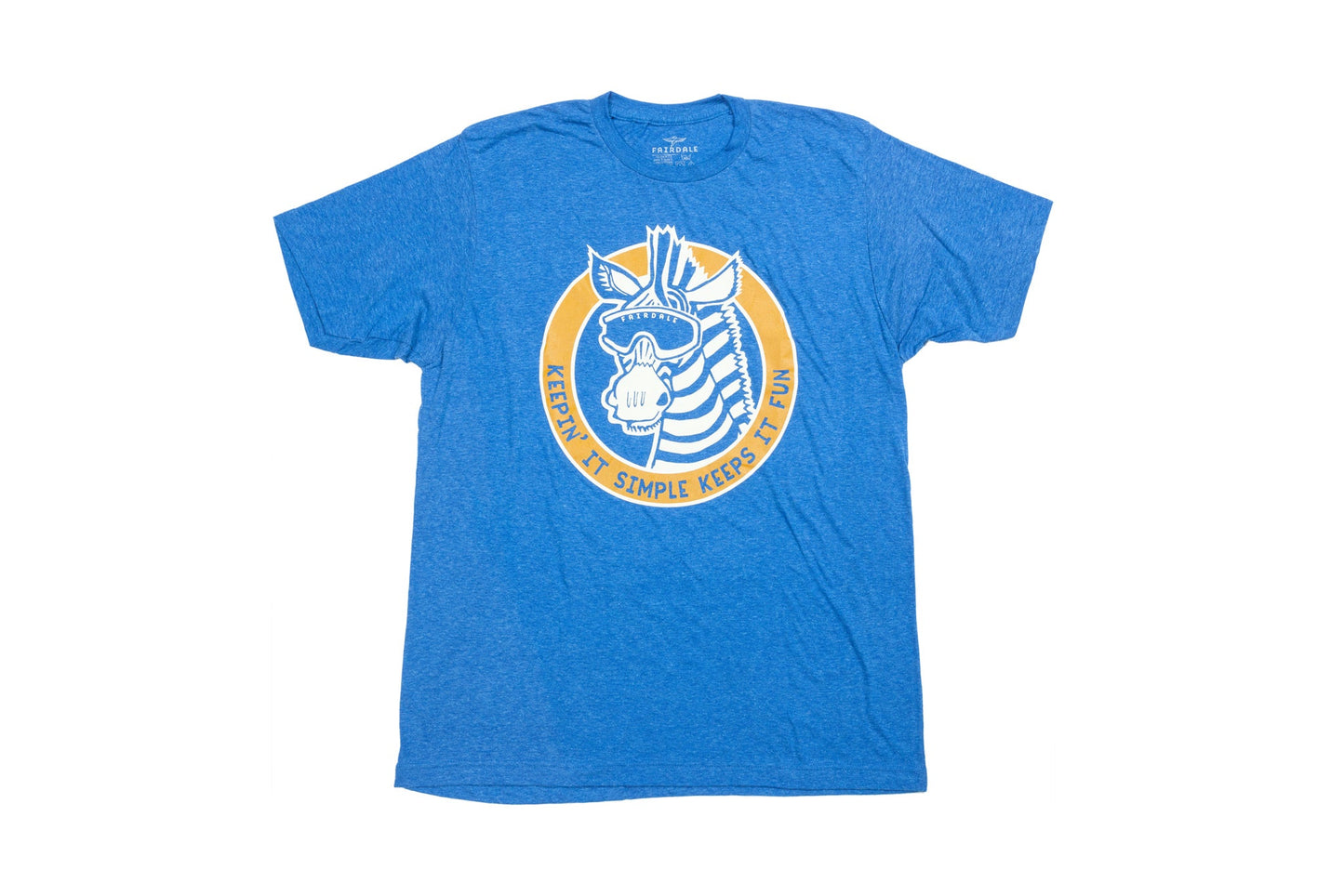 Fairdale Debra Zebra Tee (Heather Royal Blue) available at 5150bmx.com