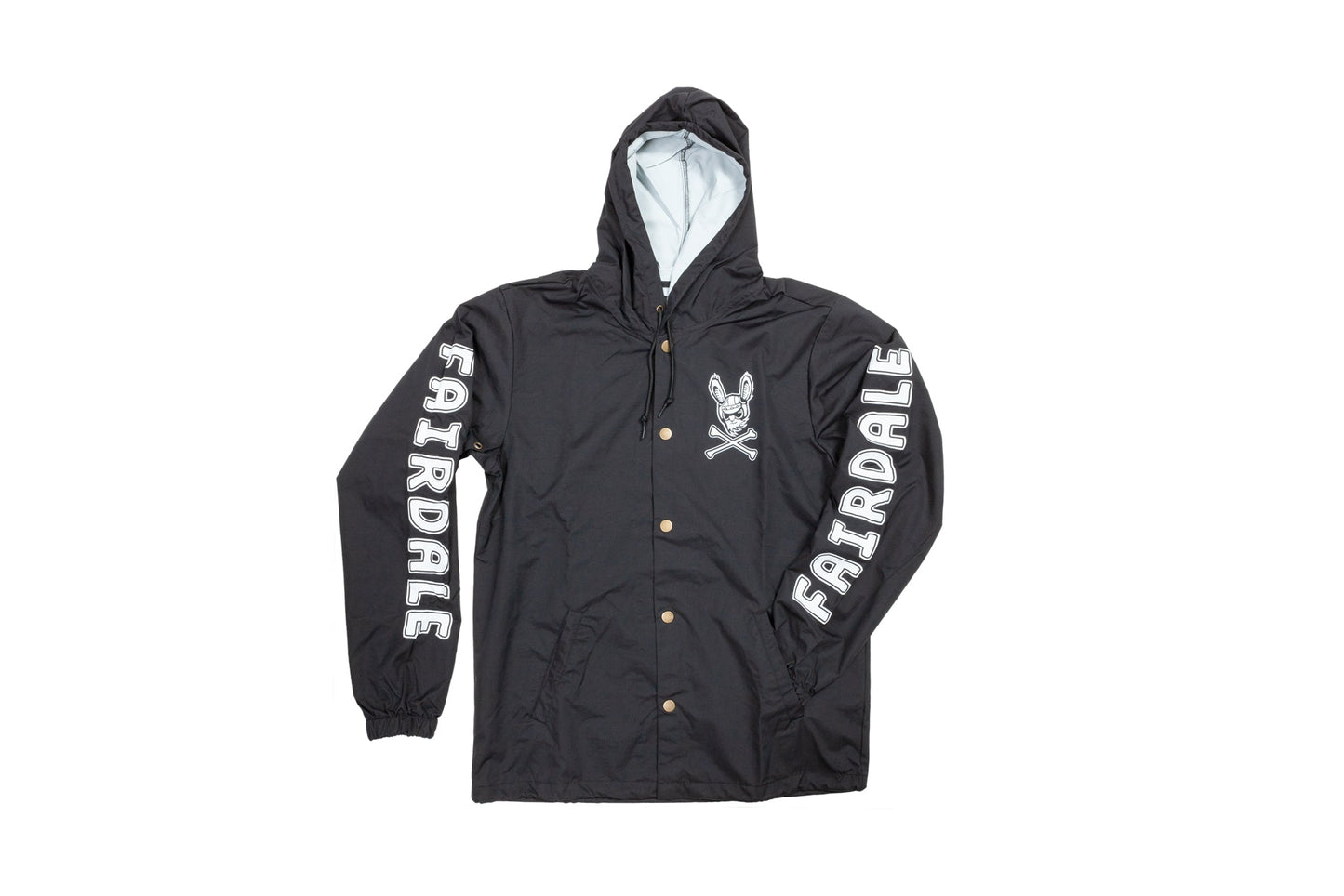 Fairdale Harerogers Hooded Windbreaker Jacket (Black) available at 5150bmx.com
