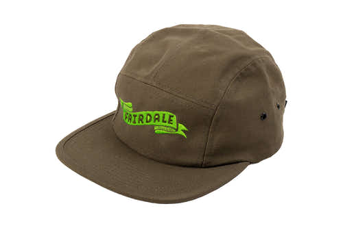 Fairdale Banner Year Camper Hat (Olive w/ Green Embroidery) available at 5150bmx.com