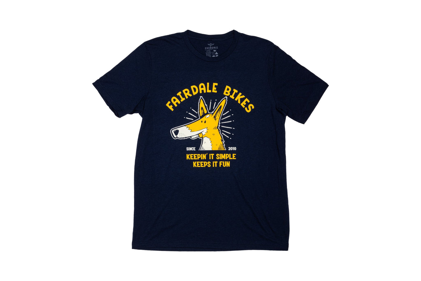 Fairdale Simple Monty Tee (Navy w/ Multicolor Ink) available at 5150bmx.com