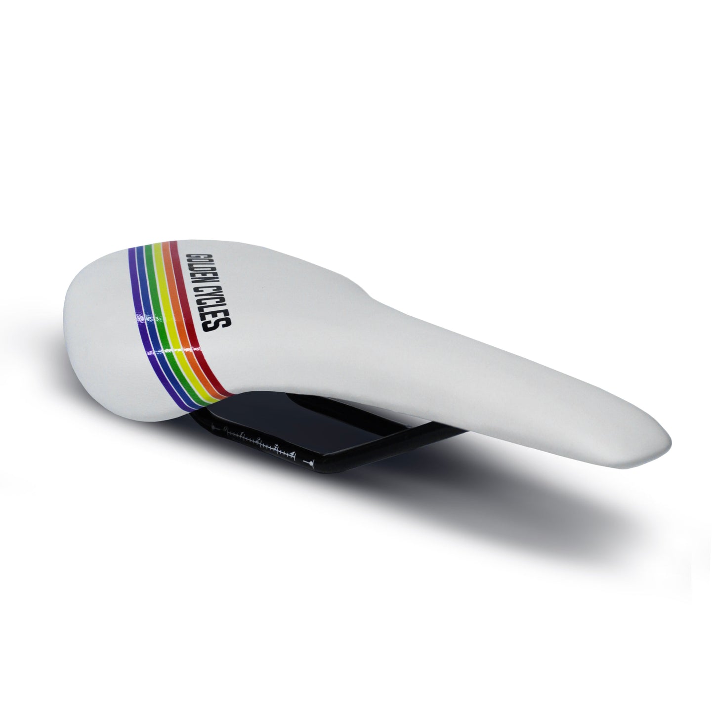 Saddle - Golden Cycles - Rainbow White available at 5150bmx.com