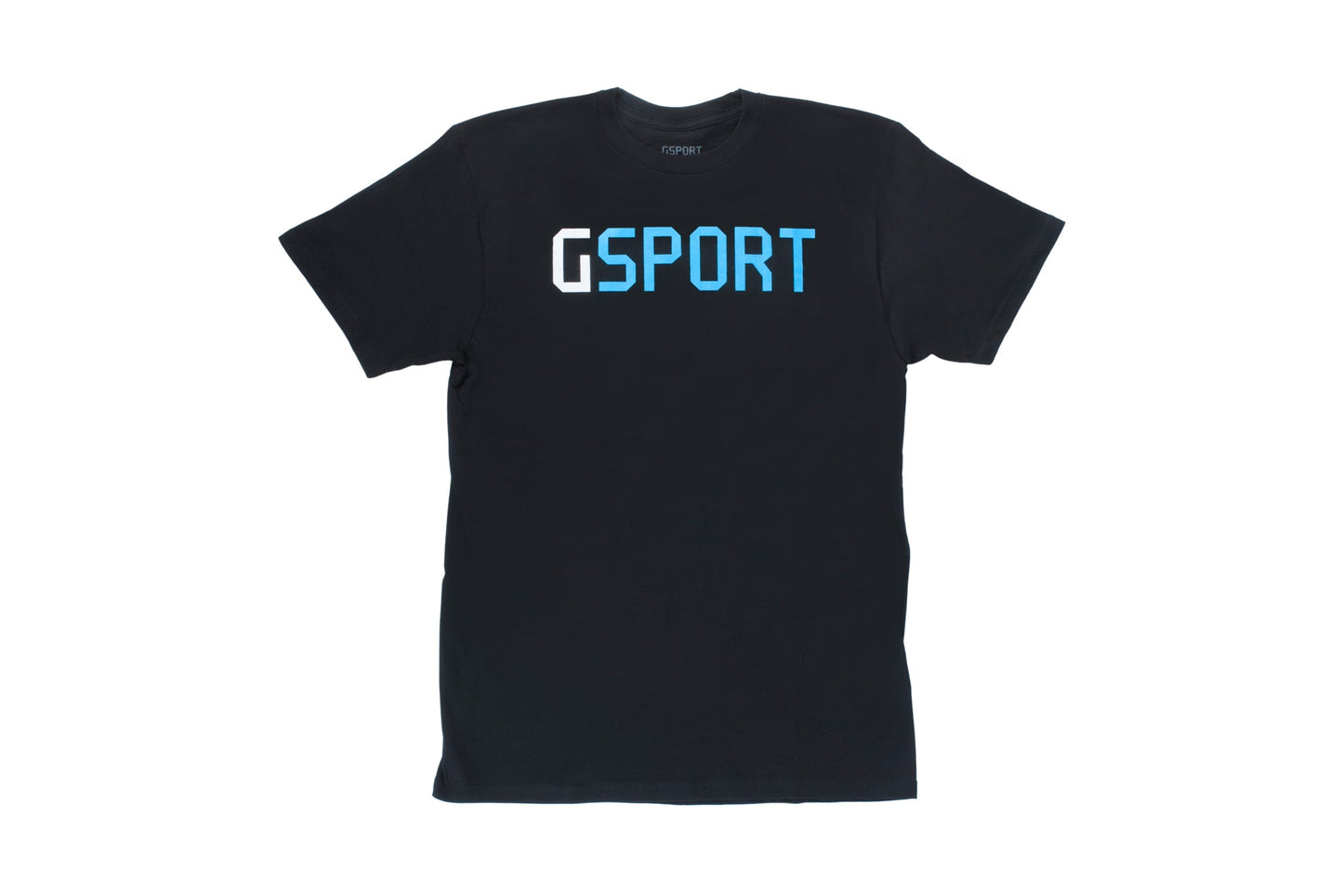 GSport Brand Tee (Black with White/Blue) available at 5150bmx.com