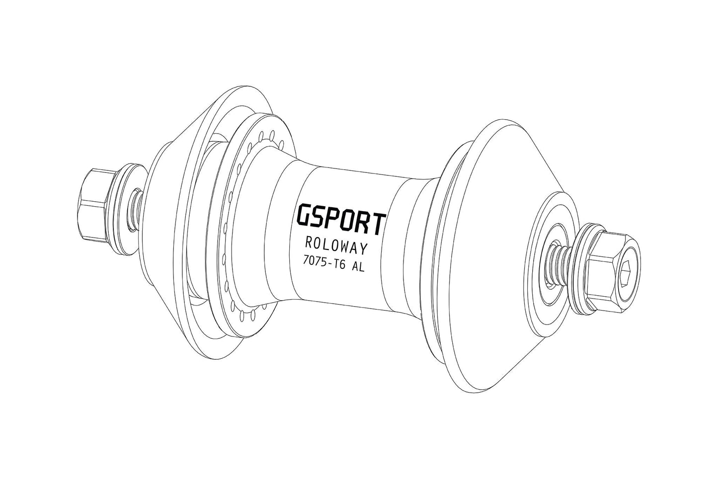 GSport Roloway Front Hub Parts available at 5150bmx.com