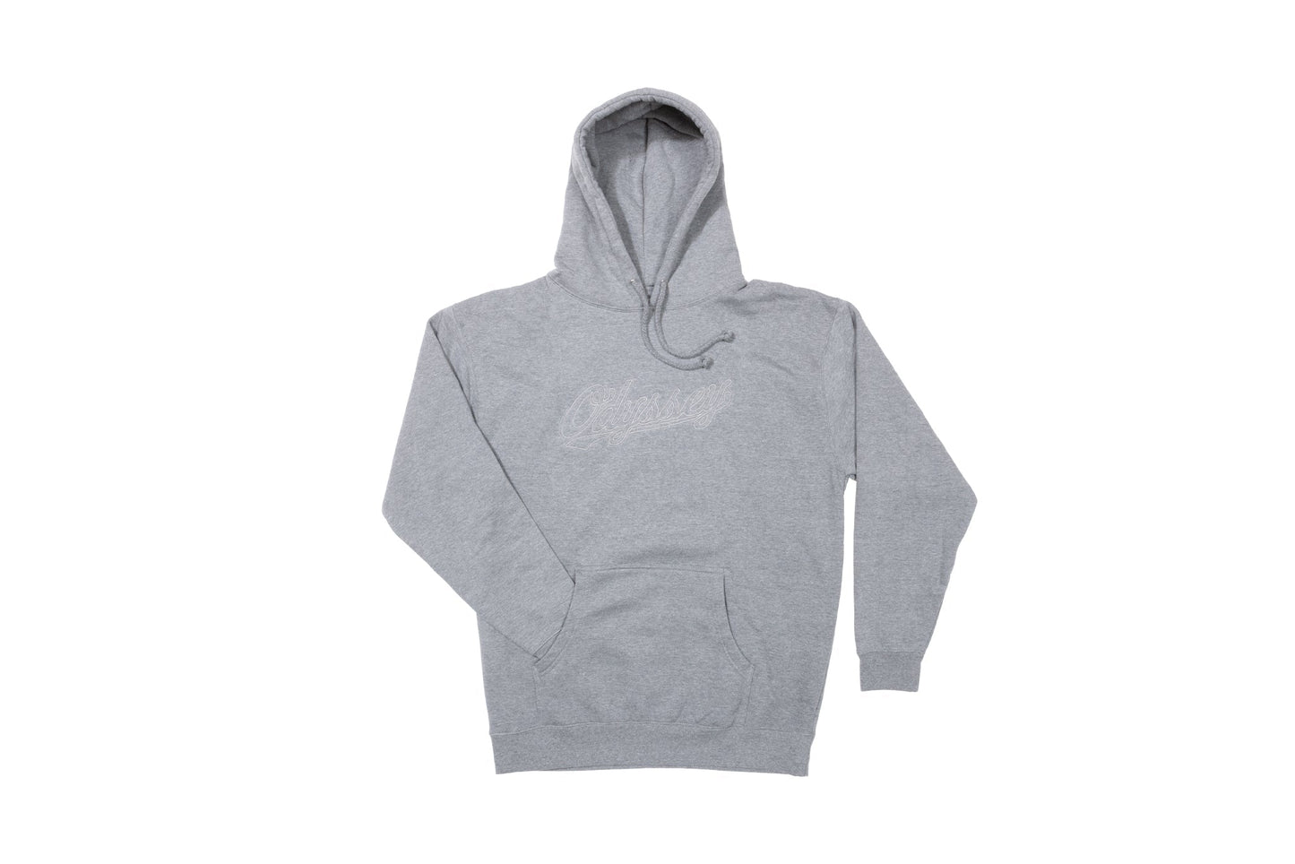 Odyssey Big Stitch Pullover Hoodie (Gunmetal Heather with Gray Stitch) available at 5150bmx.com
