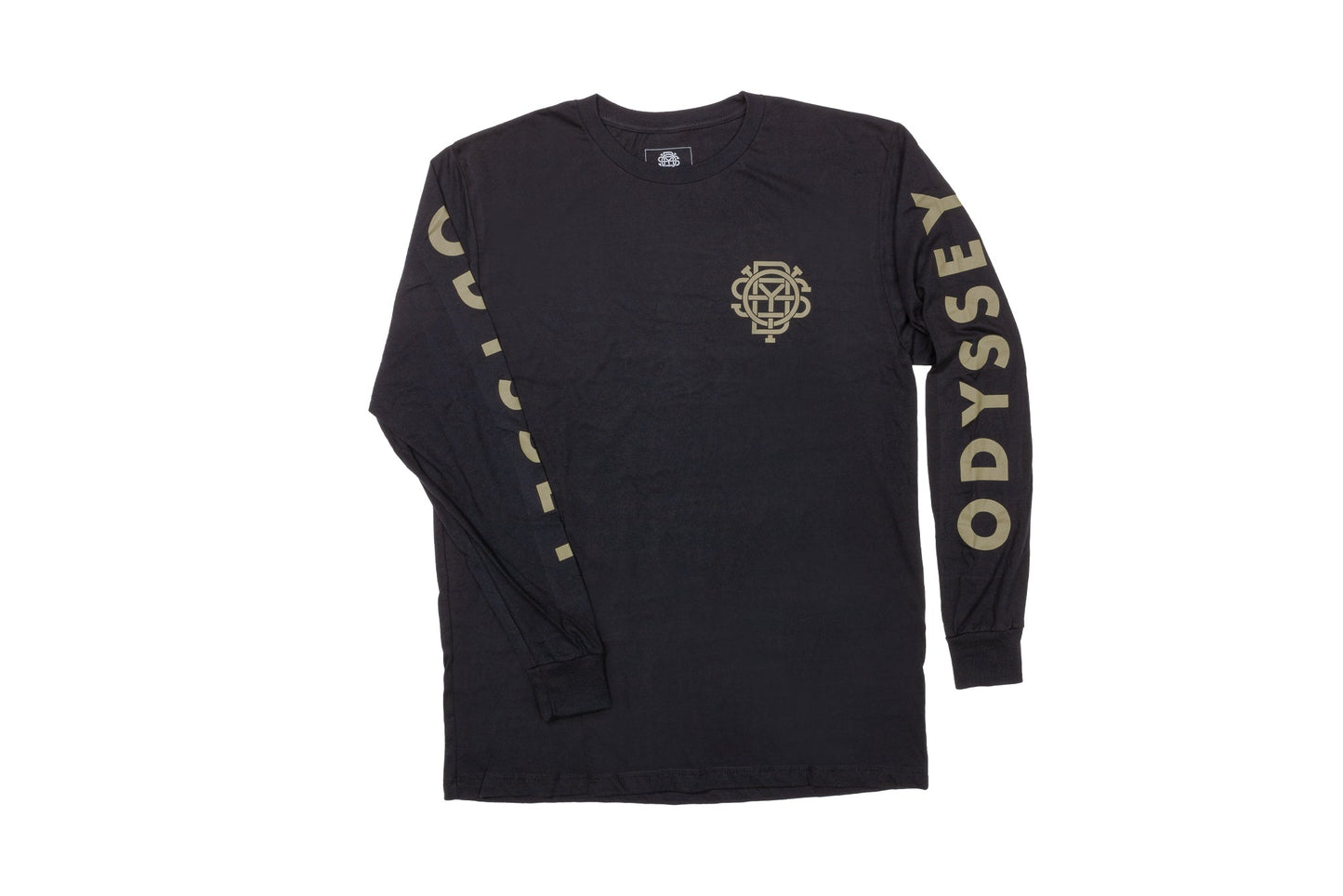 Odyssey Futura Long Sleeve (Black with Olive Ink) available at 5150bmx.com