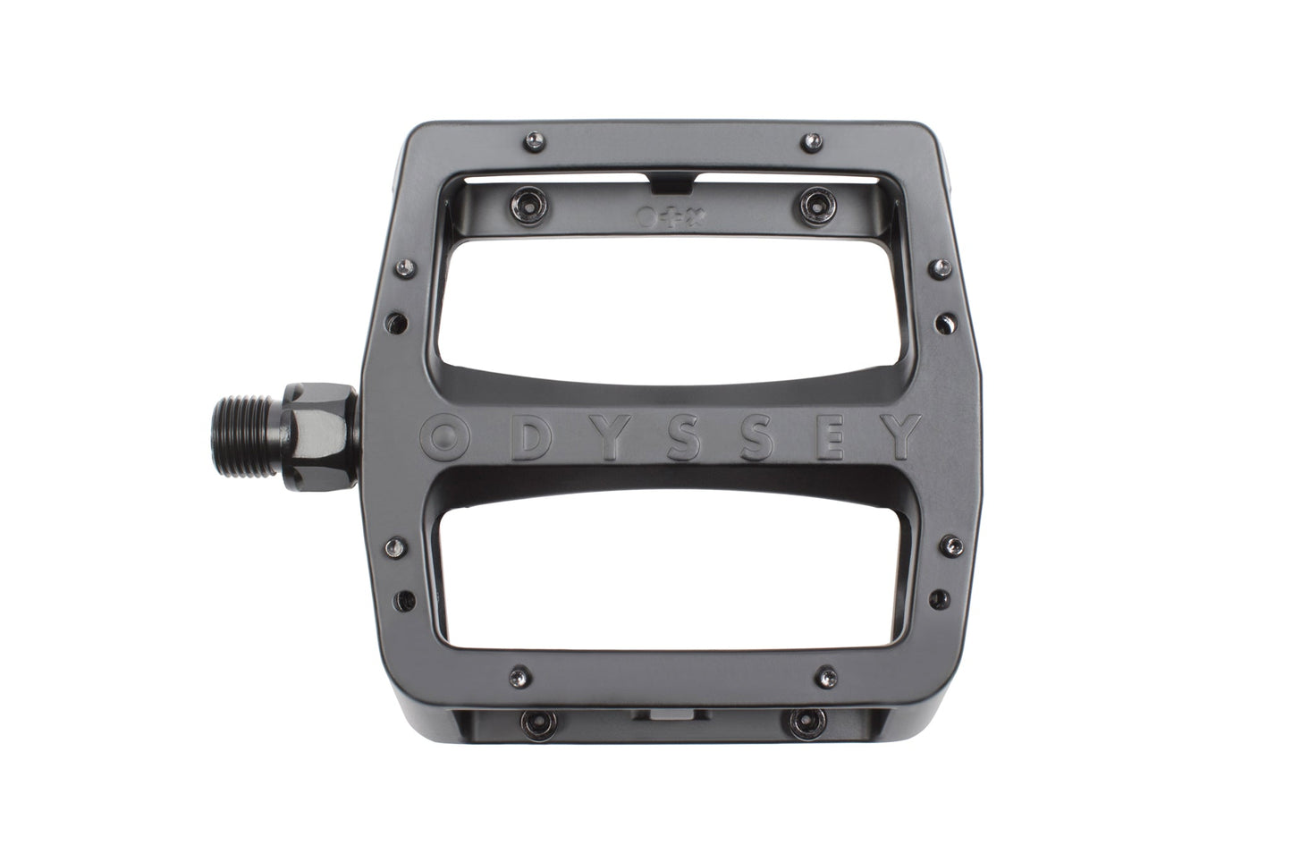 Odyssey Grandstand v2 Alloy Pedals (Black) available at 5150bmx.com