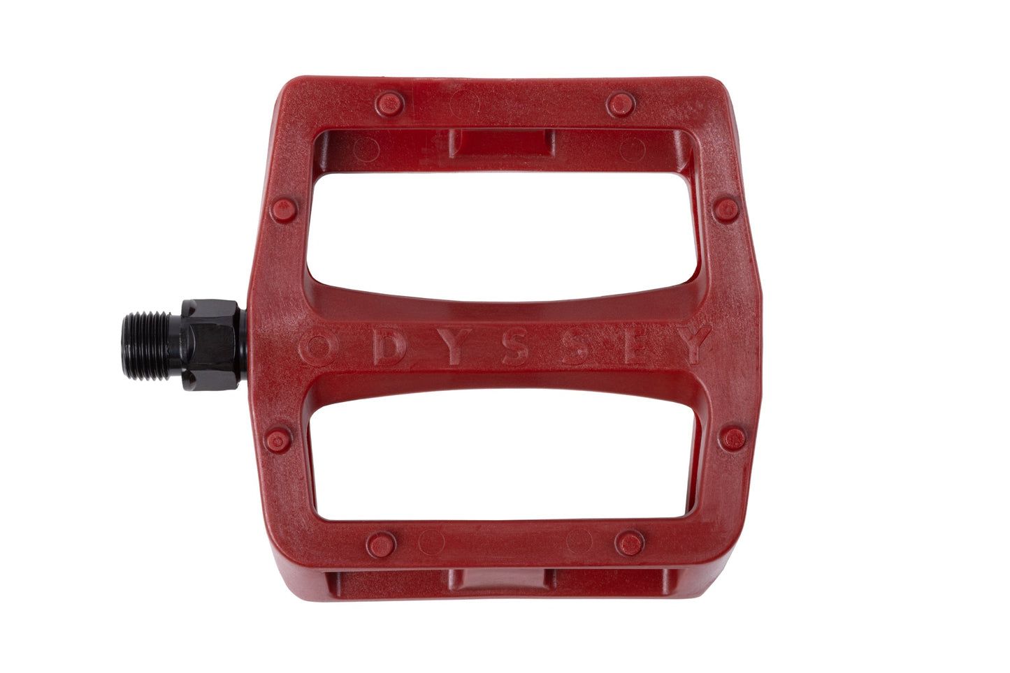 Odyssey Grandstand v2 PC Pedals (Maroon) - Available at 5150bmx.com
