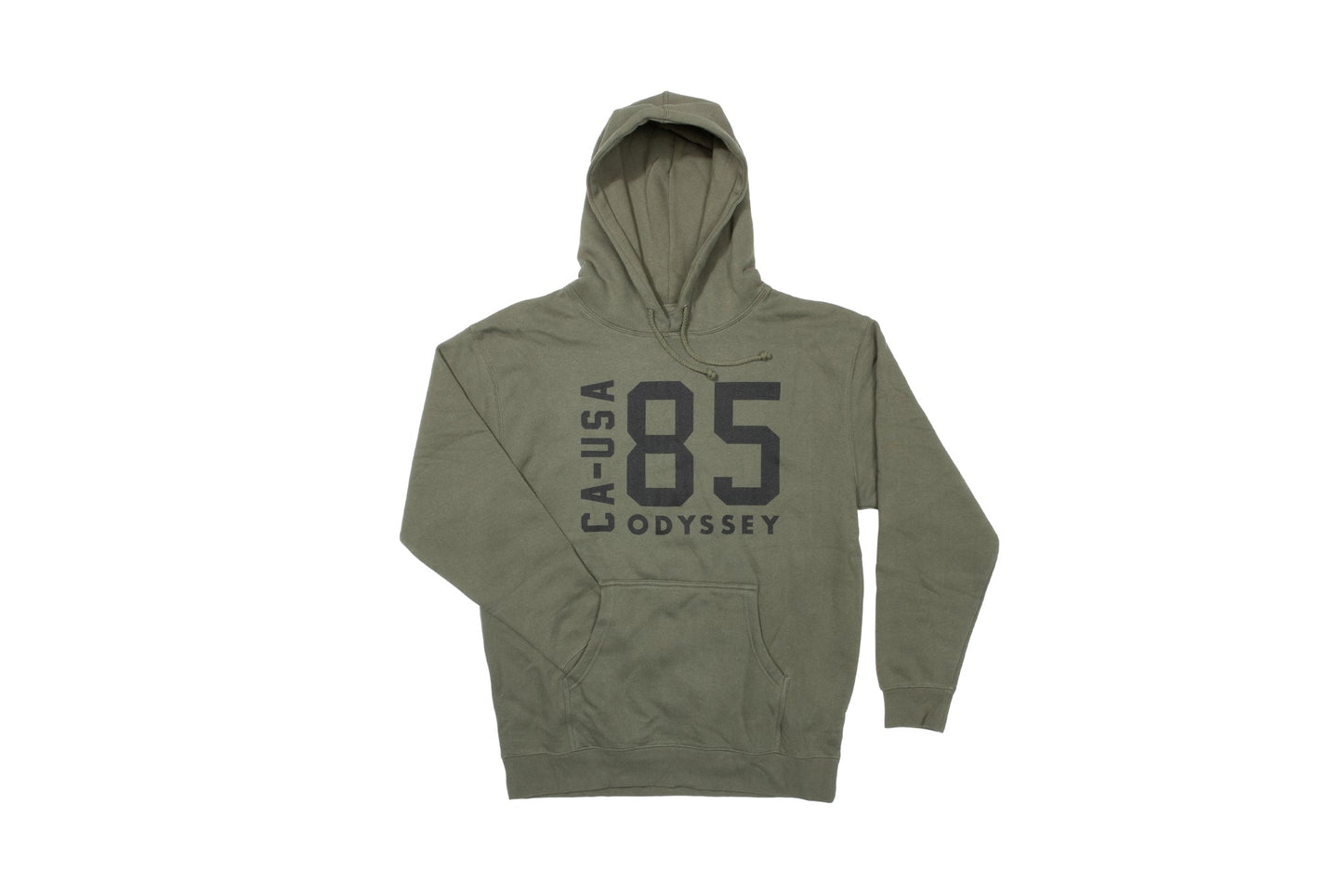 Odyssey Import Pullover Hoodie (Olive with Black Ink) available at 5150bmx.com