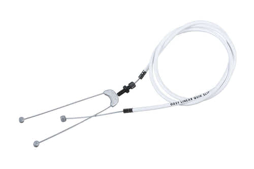 Odyssey Linear Quik-Slic Kable® (White) available at 5150bmx.com
