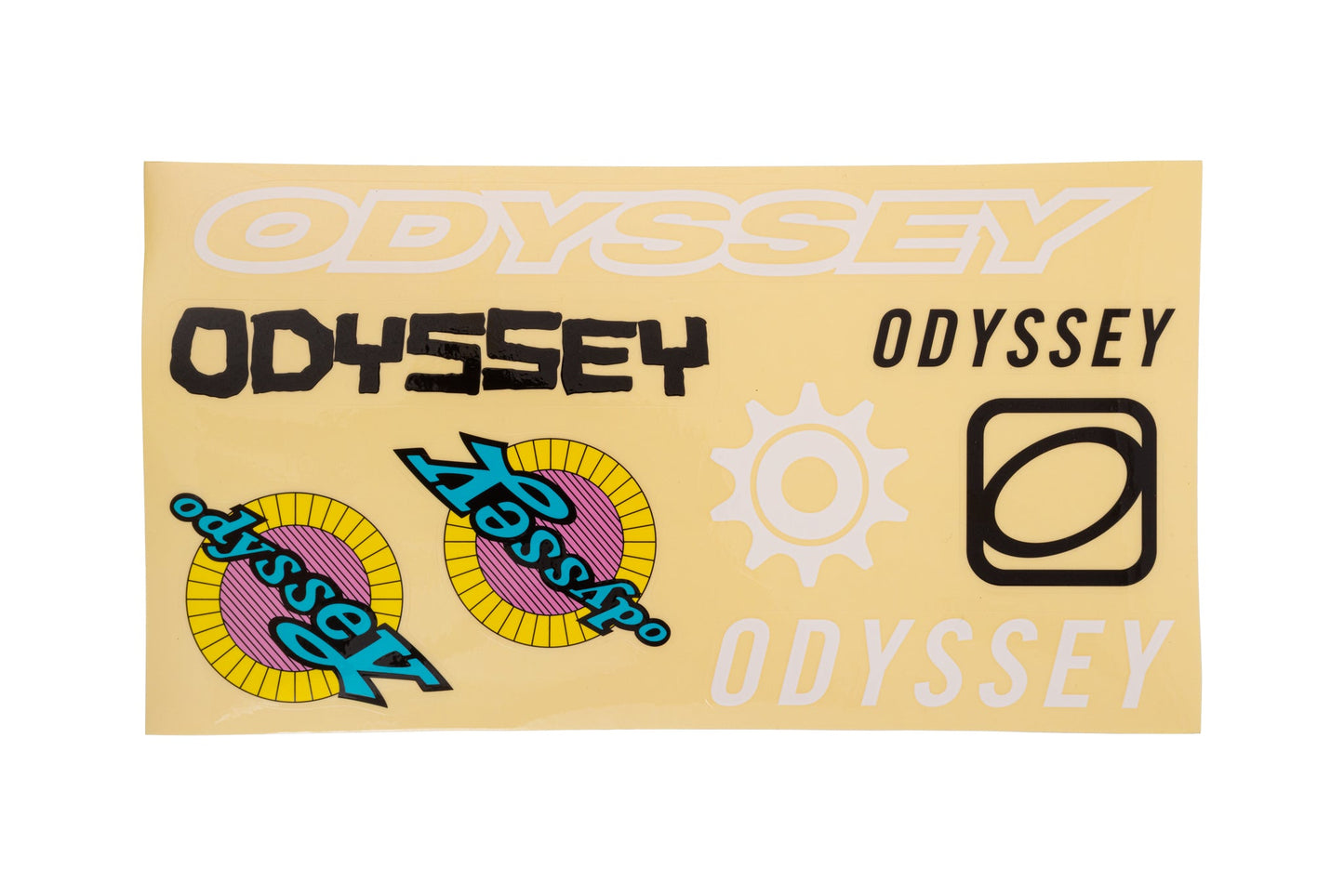 Odyssey Retro Sticker Pack (Clear Back / 40-Year Anniversary) available at 5150bmx.com