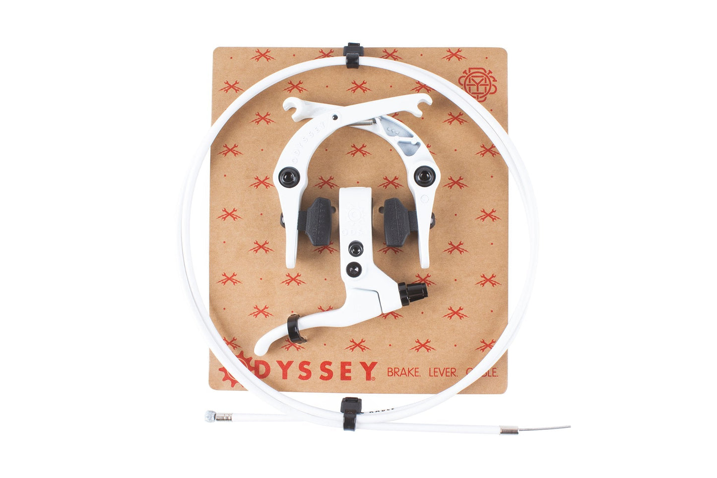 Odyssey Springfield Brake Kit (White) available at 5150bmx.com