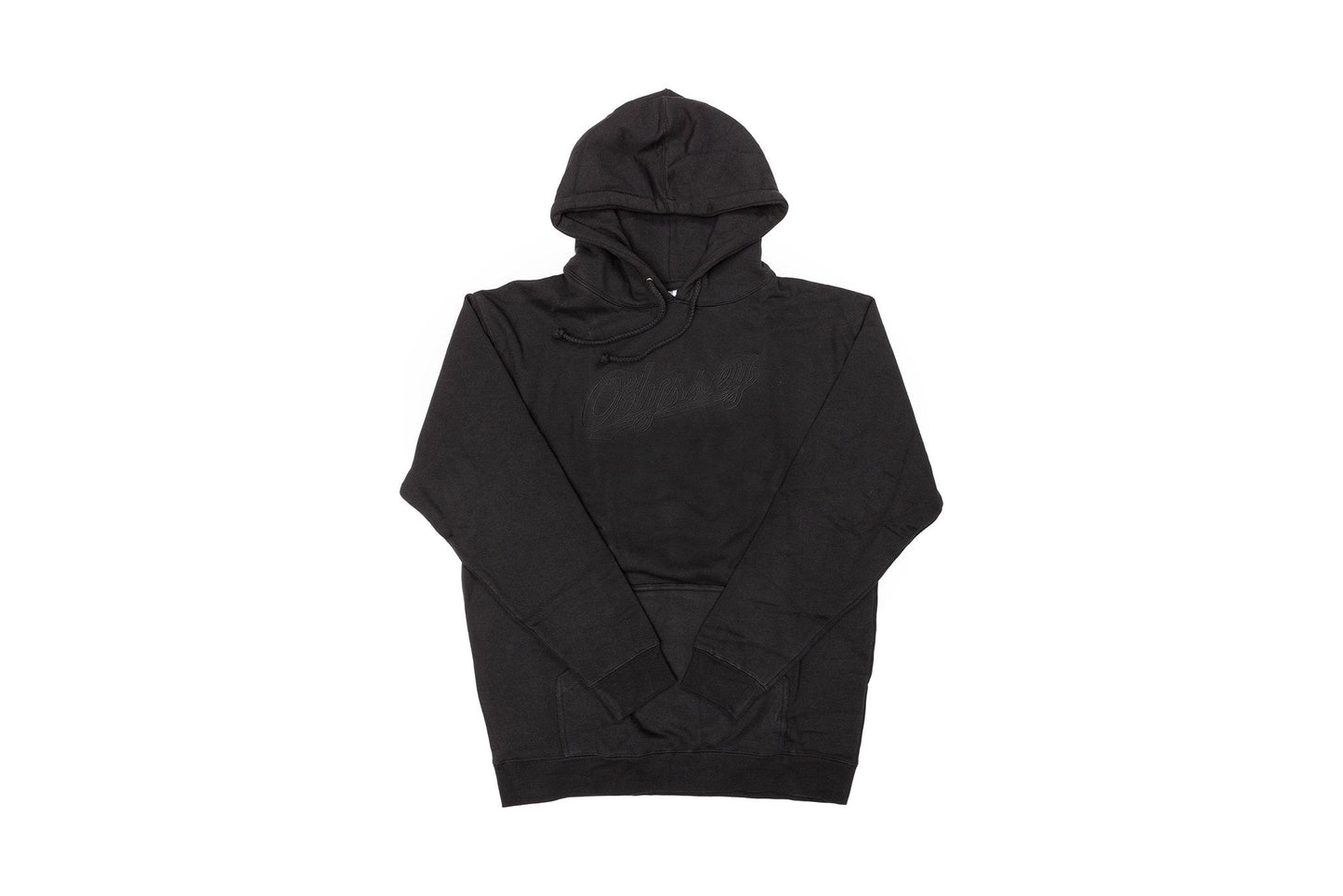 Odyssey Big Stitch Pullover Hoodie (Black with Black Stitch) - Available at 5150bmx.com
