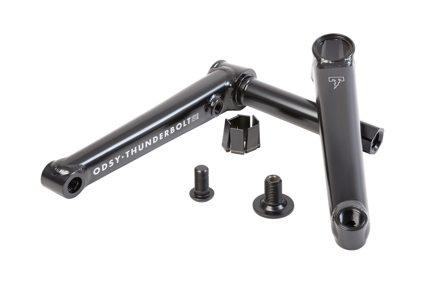 Odyssey Thunderbolt BMX Cranks (Rustproof Black) - Available at 5150bmx.com