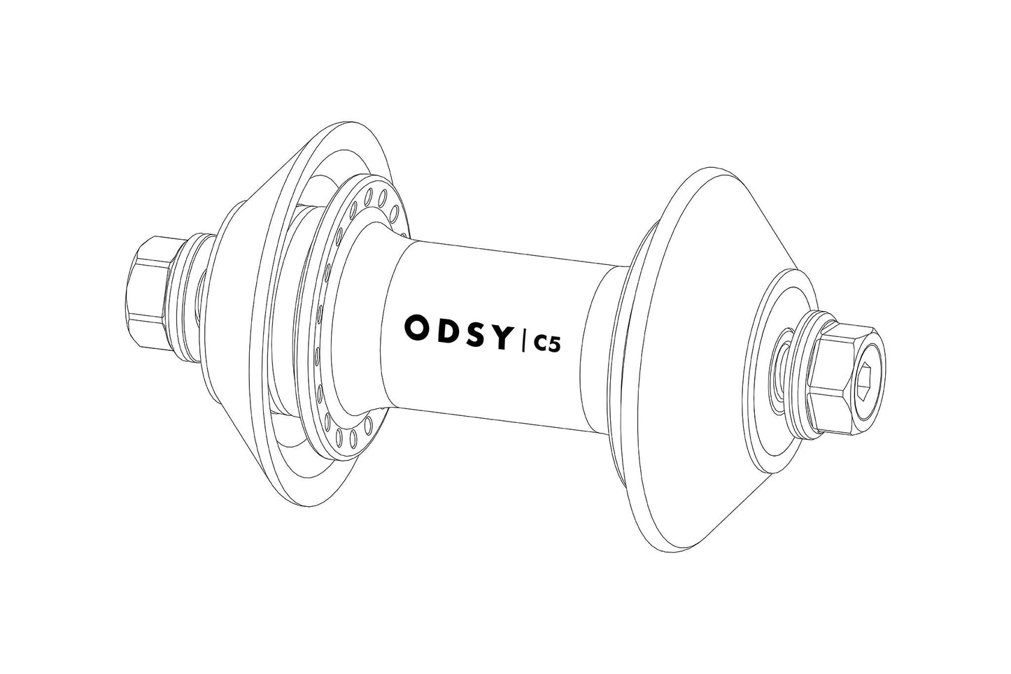 Odyssey C5 Front Hub Parts - Available at 5150bmx.com