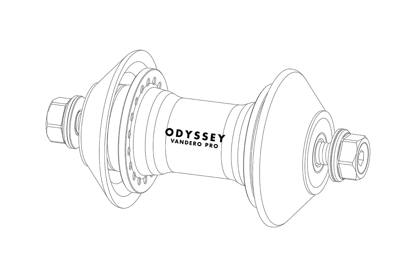Odyssey Vandero Pro Front Hub Parts - Available at 5150bmx.com
