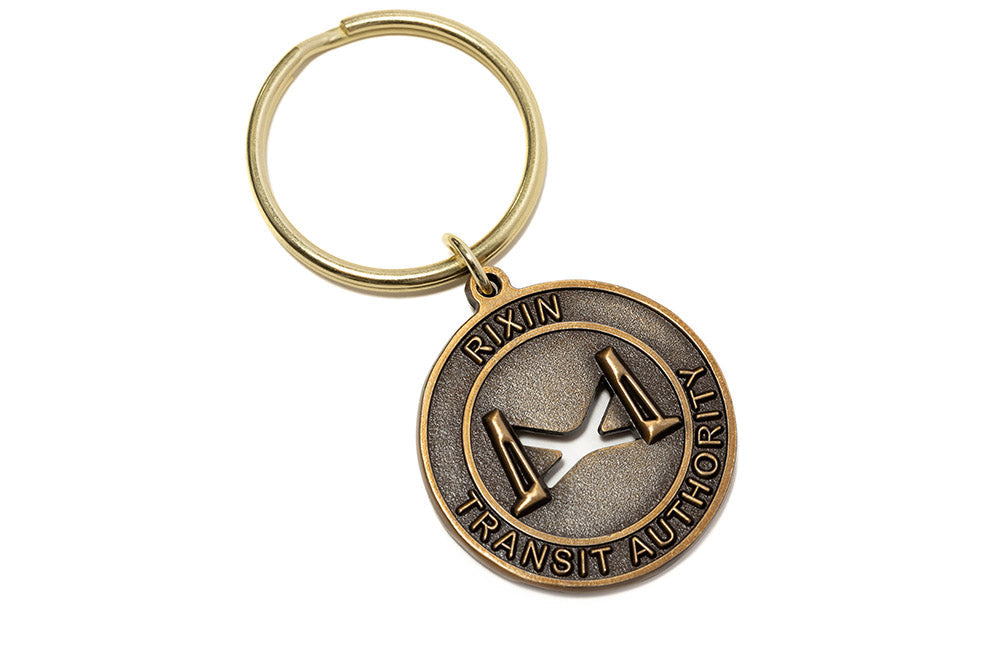 RIXIN TRANSIT AUTHORITY TOKEN KEYCHAIN available at 5150bmx.com