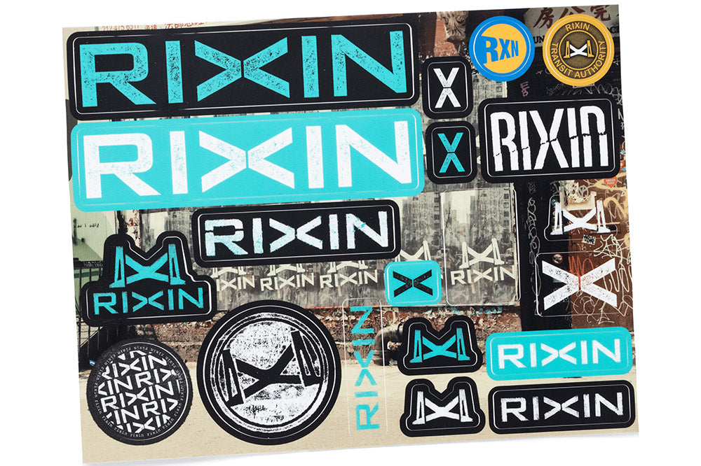 RIXIN STICKER SHEET available at 5150bmx.com