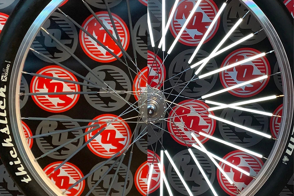 RIDE OUT SUPPLY REFLECTIVE SPOKE COVERS 40 pack available at 5150bmx.com