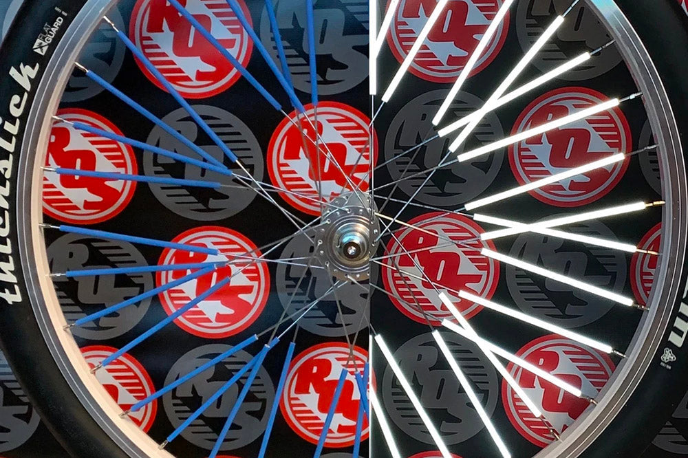 RIDE OUT SUPPLY REFLECTIVE SPOKE COVERS 40 pack available at 5150bmx.com