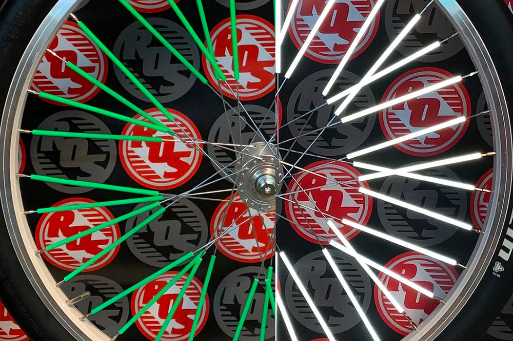 RIDE OUT SUPPLY REFLECTIVE SPOKE COVERS 40 pack available at 5150bmx.com