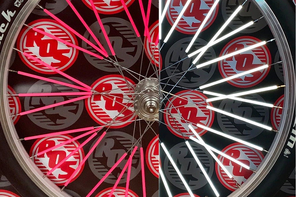 RIDE OUT SUPPLY REFLECTIVE SPOKE COVERS 40 pack available at 5150bmx.com