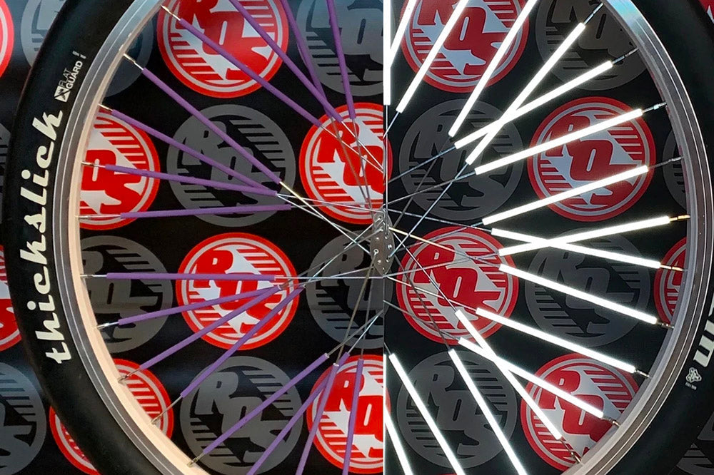 RIDE OUT SUPPLY REFLECTIVE SPOKE COVERS 40 pack available at 5150bmx.com