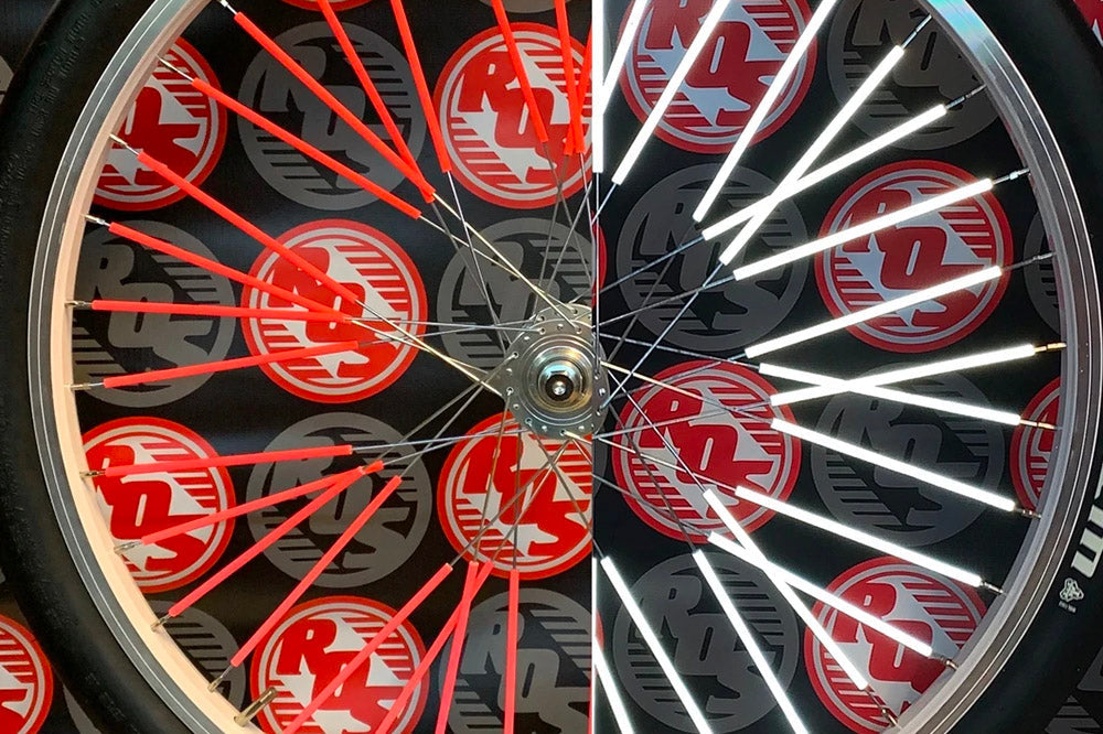 RIDE OUT SUPPLY REFLECTIVE SPOKE COVERS 40 pack available at 5150bmx.com