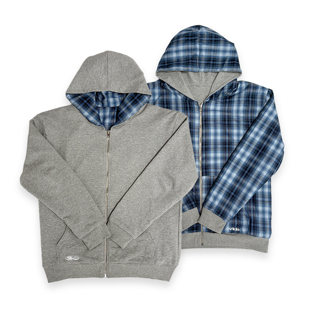 VIDA / Reversible Zip Jacket / grey/blue available at 5150bmx.com