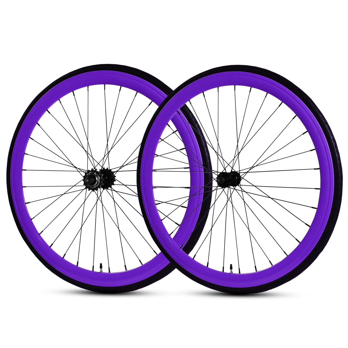 700c Wheelset - Violet available at 5150bmx.com